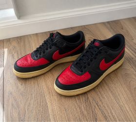 Nike Air Force 1 Low Black Red Gum Sneakers