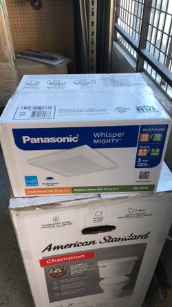 Brand new Panasonic whisper bathroom fan