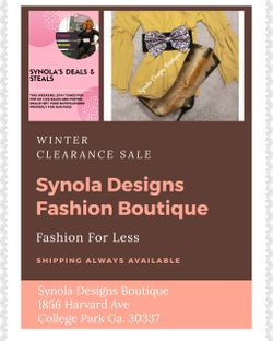 Winter Clearance Sale...Boots Heels Coats $10