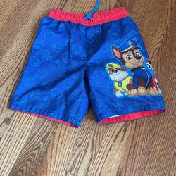 Kid Boy Bathing Suit Shorts Paw Patrol Size 4T
