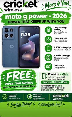 Free phone CRICKET ✅