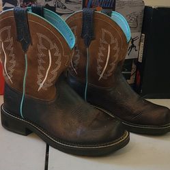 Ariat Fatbaby Heritage Feather II Western Boots Women's in BROWN Size 8.5B