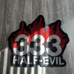 Half Evil 333 Fire rug 