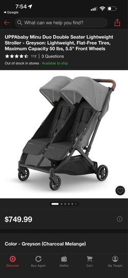 Mini double stroller