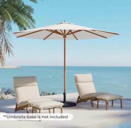 New -Grand patio 11 FT 10-Year-Non-Fading Patio Umbrella, Outdoor Umbrella with 8 Faux-Wood Grain Aluminum Ribs, Market Umbrella with Pulley Lift, Ven