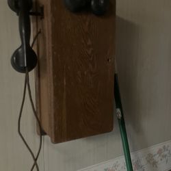 Real antique wall phone