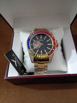Brand new men's automatic stainless steel watch never been worn 85 or best offer