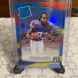 Dalvin Cook red Yellow Rated Rookie 2017 Donruss Optic