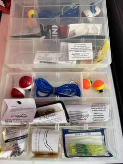 2 Fishing Tackle Kit with Tackle Box