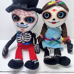 Wishpets Day of the Dead Mateo & Deborah Plush Doll Bundle