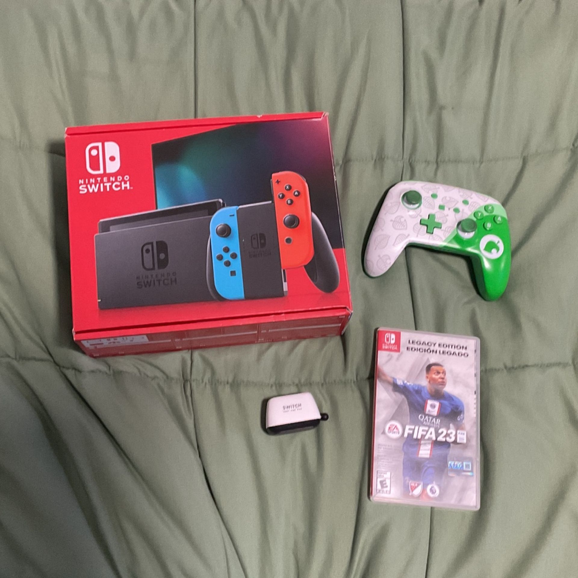 New Nintendo Switch With Pro Controller And FIFA Game And Toaster