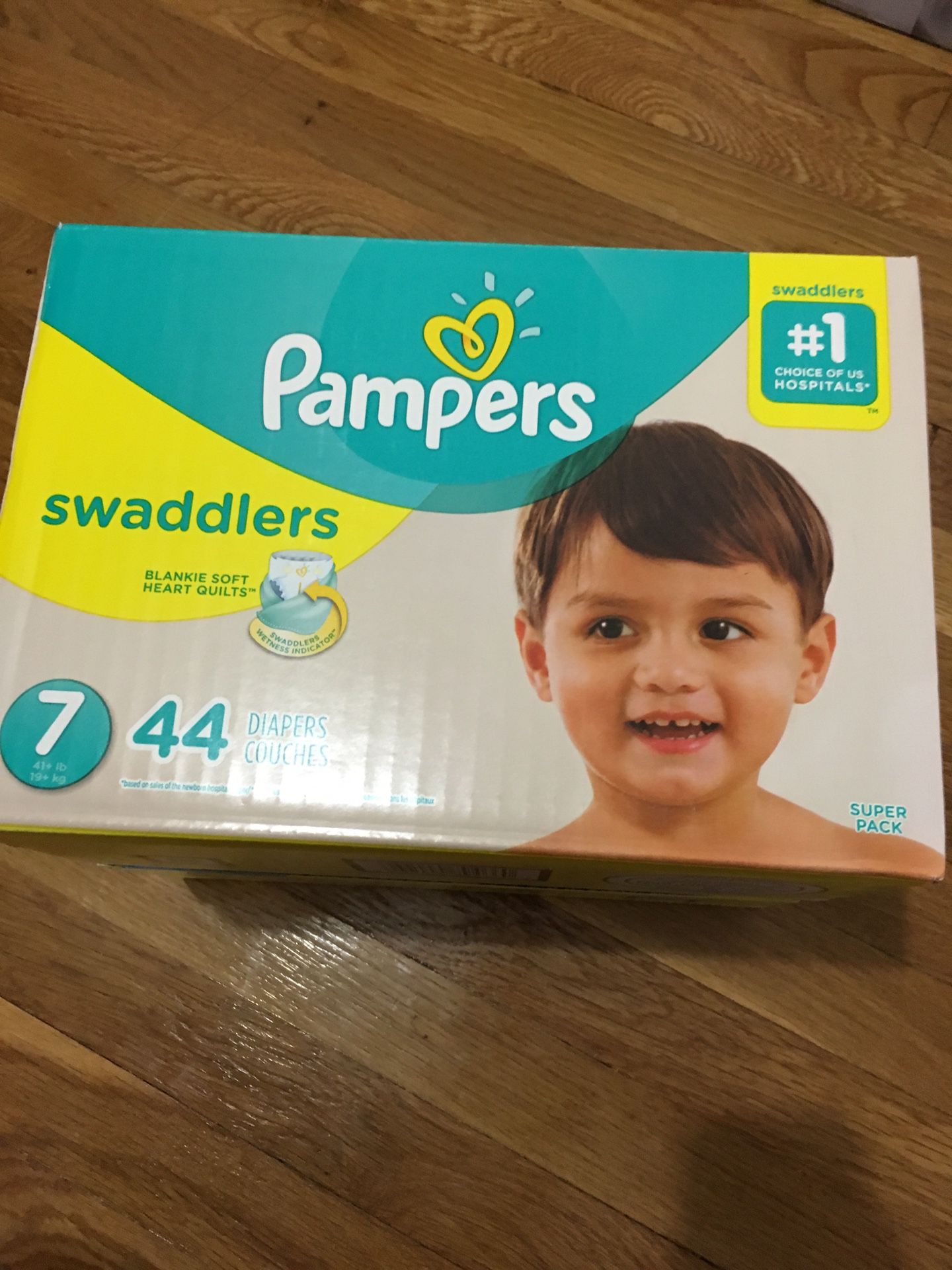 Pampers swaddlers , size 7 , 44 count, new