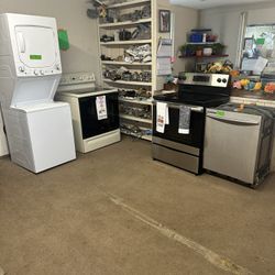 Variety Appliances (Washers, Dryers, Sets, Stoves, Etc.) $75 And UP