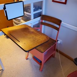 VINTAGE SCHOOL DESK 