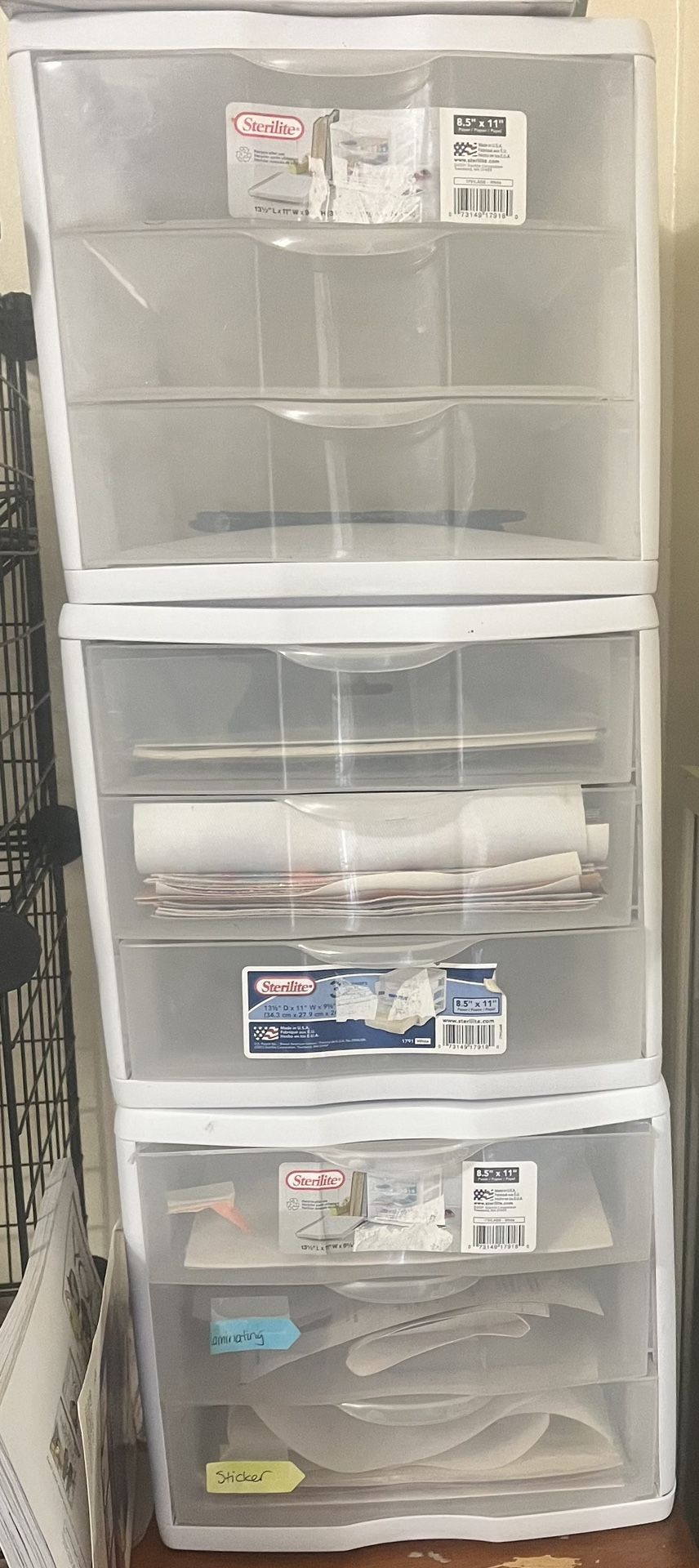 Sterilite 3-drawer Units