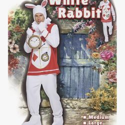 White Bunny Party Suit (Size: Medium)