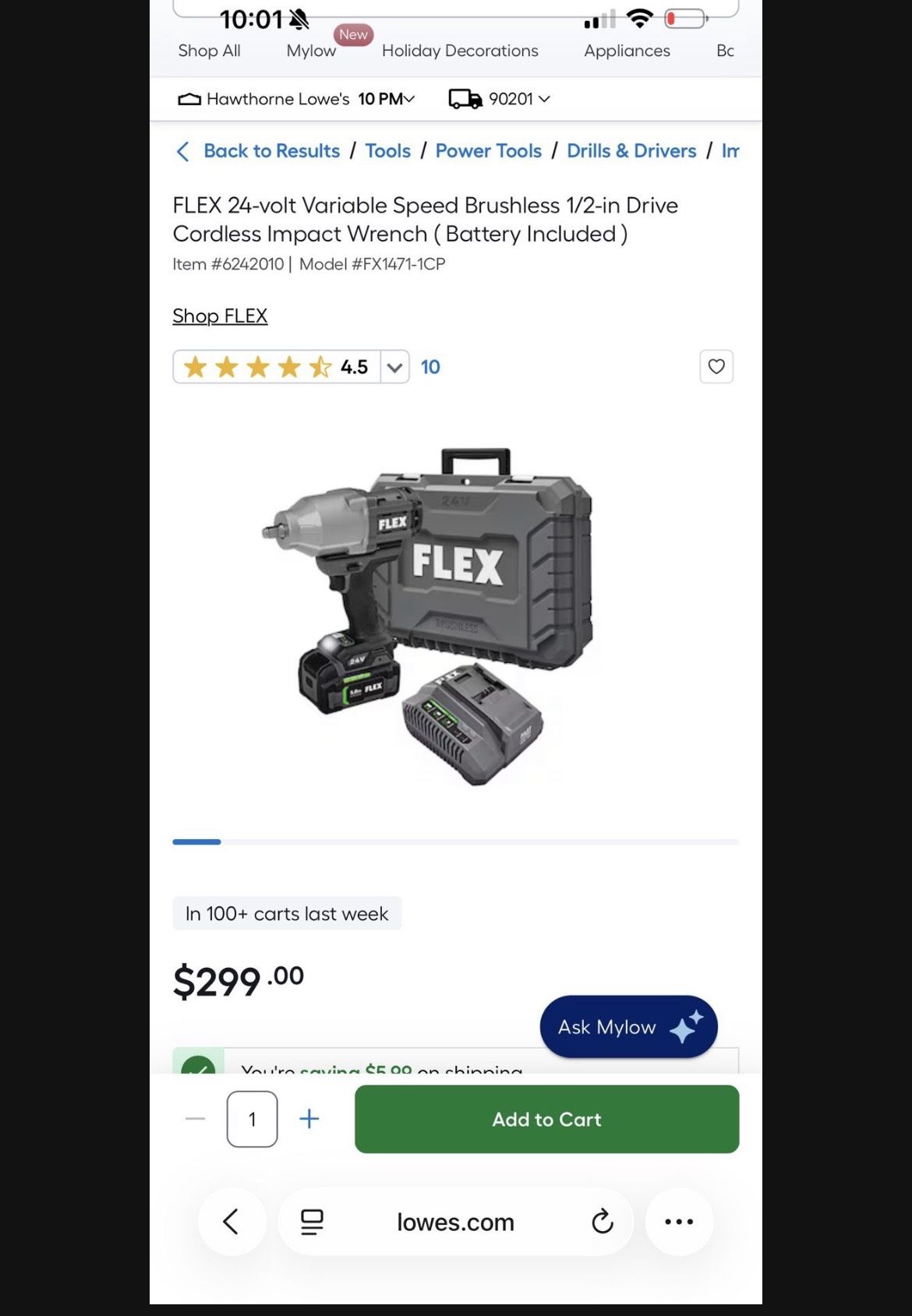 Flex Cordless Impact Wrench 