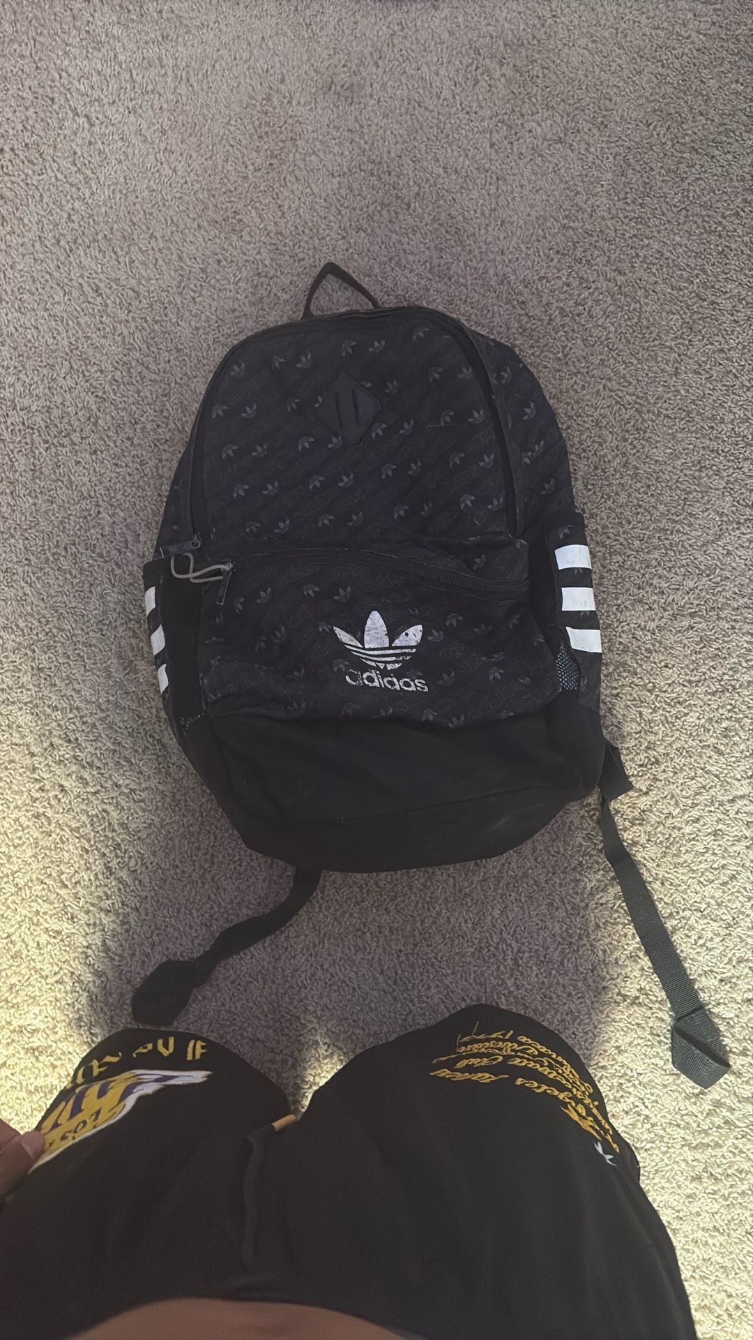 Adidas Black white backpack