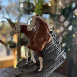 Vintage Horses Ceramic Hand Panted 