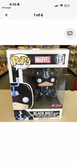Funko Pop Marvel Black Bolt Blue #191 PX Exclusive Vaulted NIB