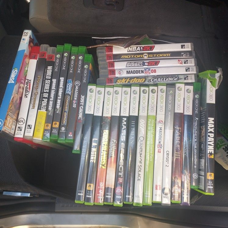 Xbox 360/ Xbox One/PS3 Games And A PC Title