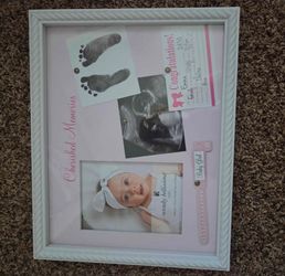 Baby Memory Shadow Box (girl)