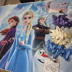 Set de decoración Frozen para cumpleaños o fiesta tematica/Frozen Decoration Set for Birthdays or Themed Parties