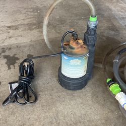 Submersible Water Pump With Refill Attachment