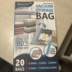 Vacuum storage bag (Not Used. Everything Still In Original Packaging)