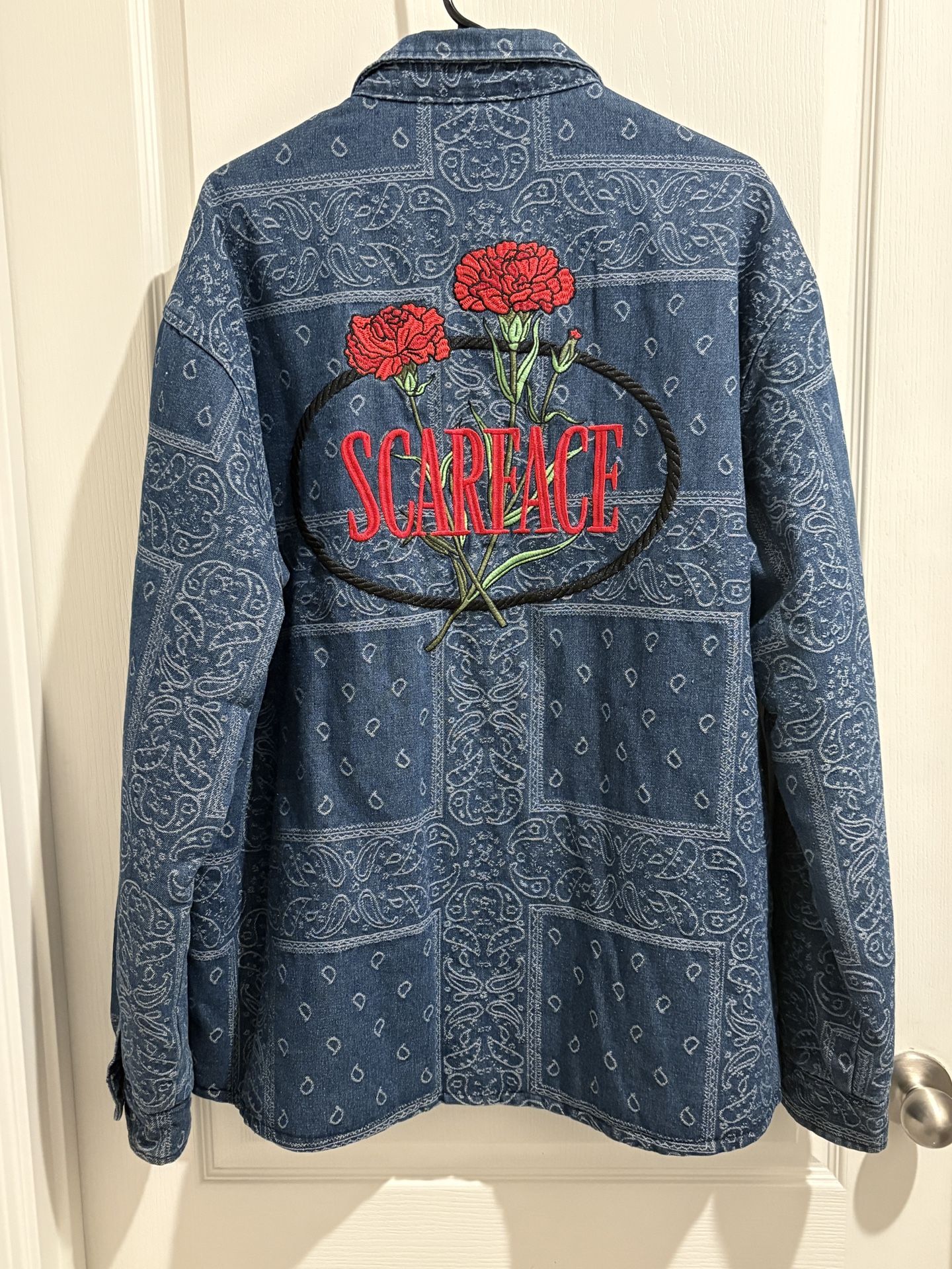 Scarface X Shoe Palace Men’s XXL Jean Jacket!