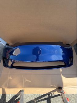 Tesla Model Y OEM Front Bumper – Deep Blue | New | 2020–2024