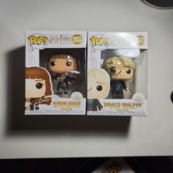 Harry Potter Hermione Granger & Draco Malfoy Funko Pops