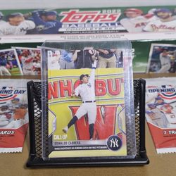 Oswaldo Cabrera. New York Yankees. 2022. Topps Now. Call Up. Rookie Year. 