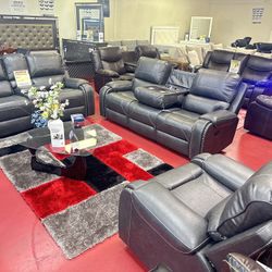 🔥Brand New Manual Reclining Sofa Set 🔥
