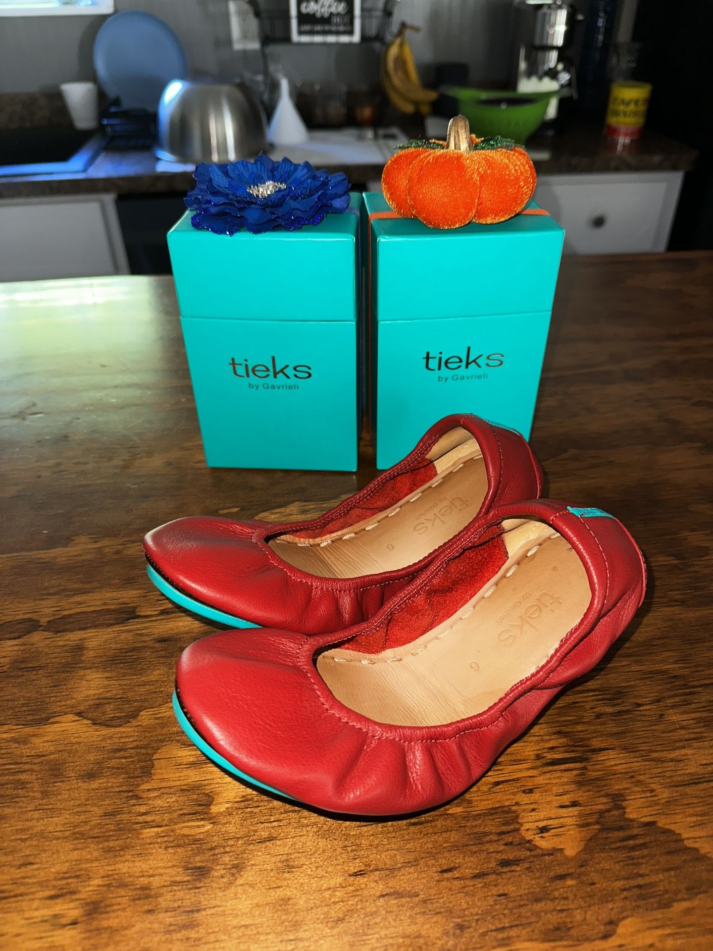 Tieks Red Ballet Flats