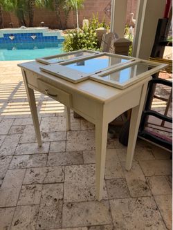 White vanity