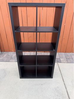 Black 8-Cube Organizer Shelf / Bookcase