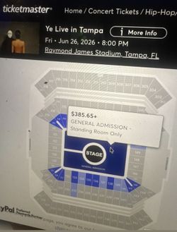 Kanye West Floor Tickets