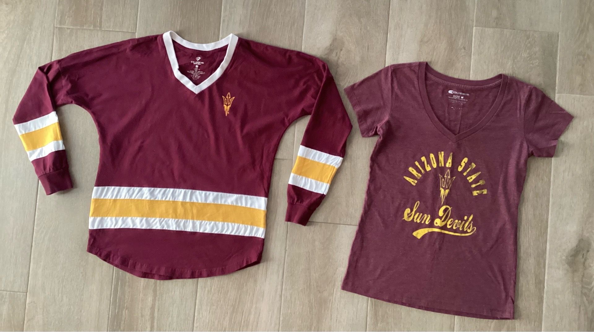 ASU Arizona State University Sun Devils Colosseum Shirts Women’s Size S M