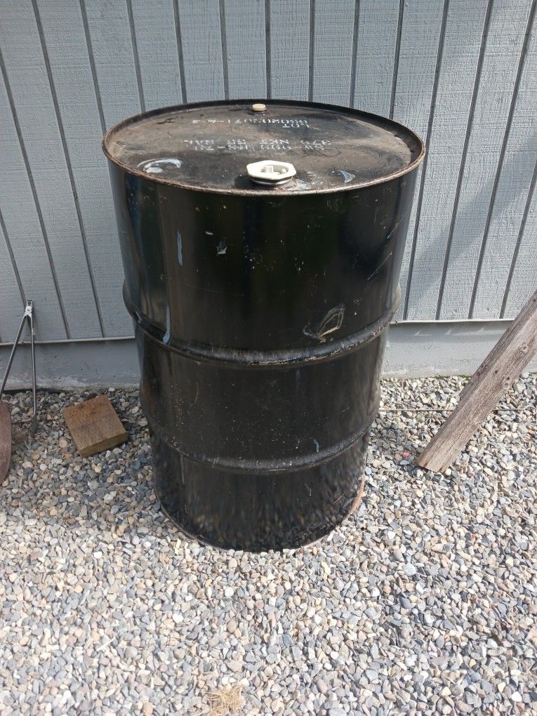 55 Gal Steel Barrel