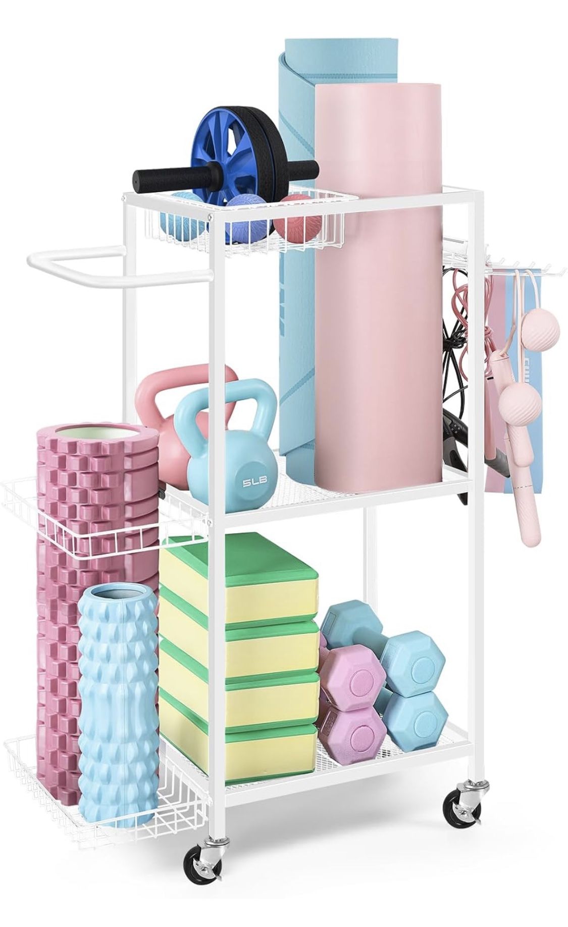 Dumbbell Rack, Yoga Mat Storage Rack A(7)