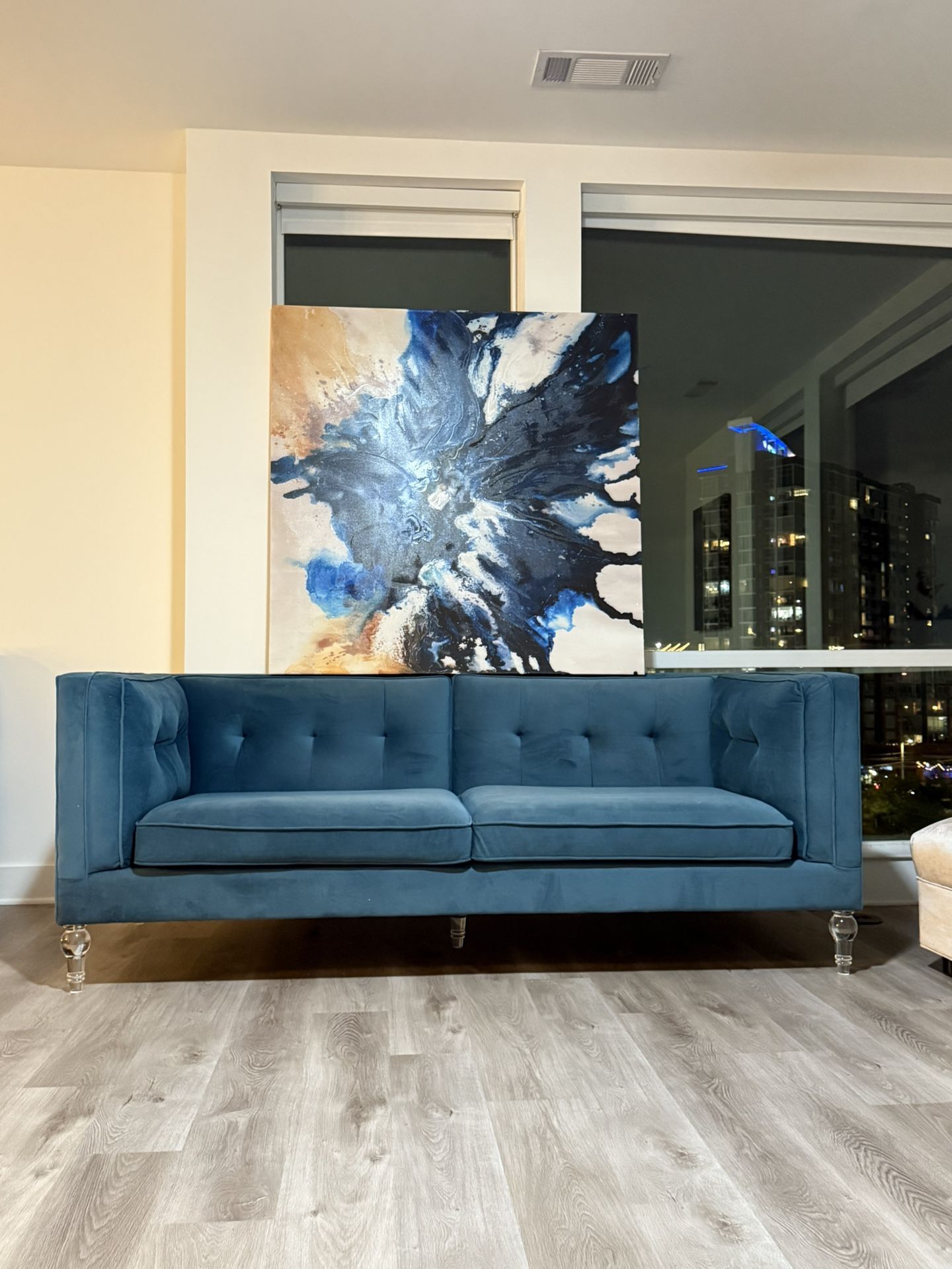 Blue Velvet Couch