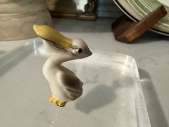 Itty Bitty Miniature Vintage Hagen Renaker Pelican Bird Trinket Figurine