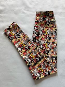 NWT LuLaRoe Tween Leggings Mickey Mouse Print