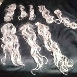 New Synthetic 18 Inch Beach Wave Clip In Extensions