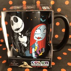Nightmare Before Christmas Color Changing Mug Jack And Sally 