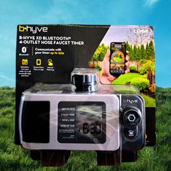 Orbit B Hyve XD Bluetooth 4 Outlet Hose Faucet Timer Model 24634