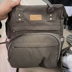 Used Lexi Roman Diaper Bag With Changing Pad 