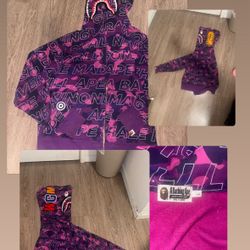 Bape Full Zip Camo ( Purple) 