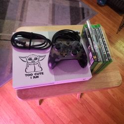 Xbox One S With Games And Thermal Paste